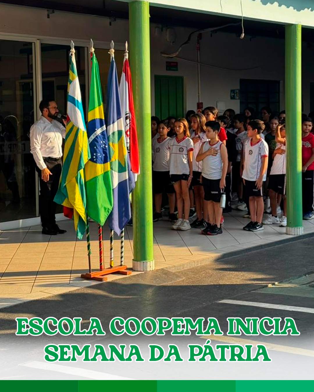 Escola Coopema inicia programação da Semana da Pátria