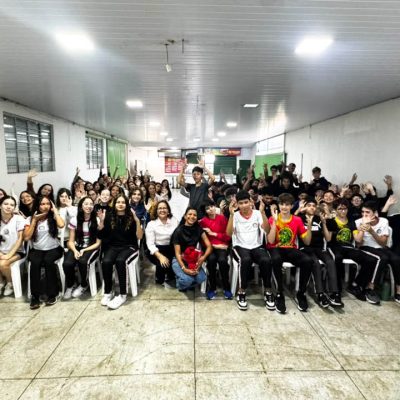 Foto 6 - Palestra sobre inclusão de pessoas surdas - 8º ano A, B e C