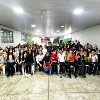 Foto 7 - Palestra sobre inclusão de pessoas surdas - 8º ano A, B e C